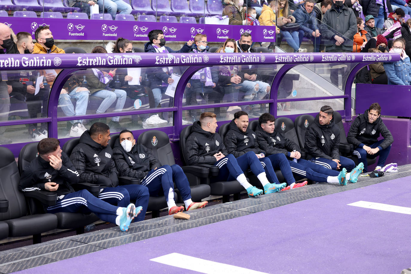 Partido entre el Real Valladolid y el Lugo, este sábado en Zorrilla. 