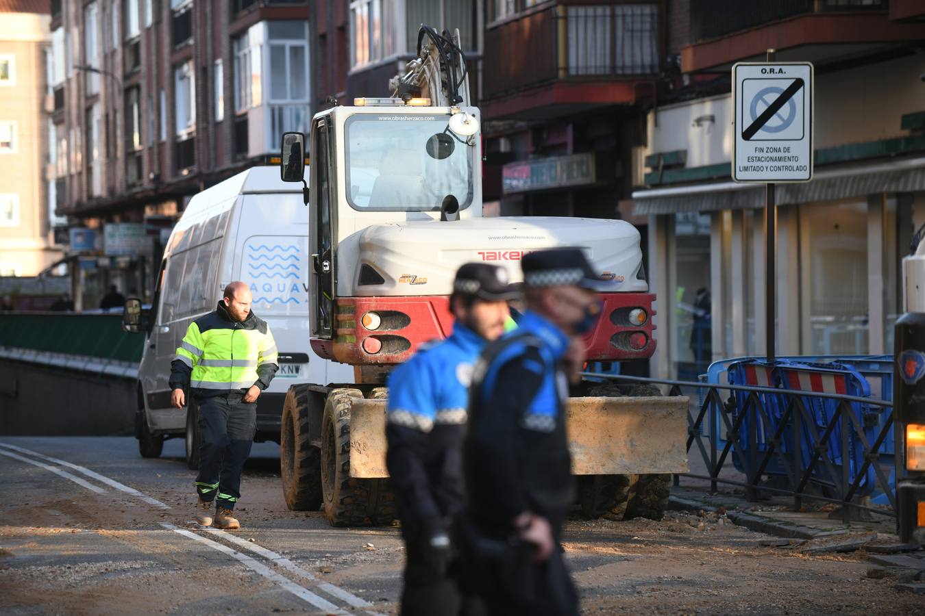 Fotos: Reventón en el túnel de Vadillos de Valladolid