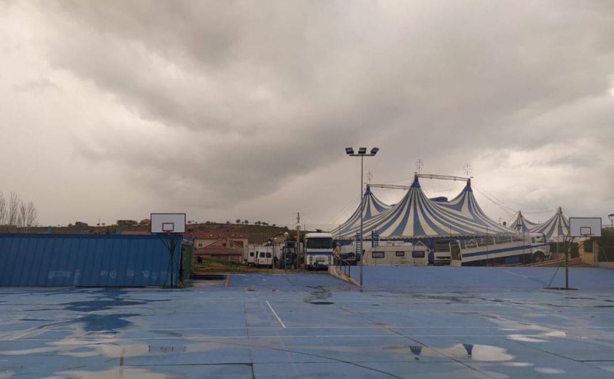 Circo instalado en La Lastrilla.