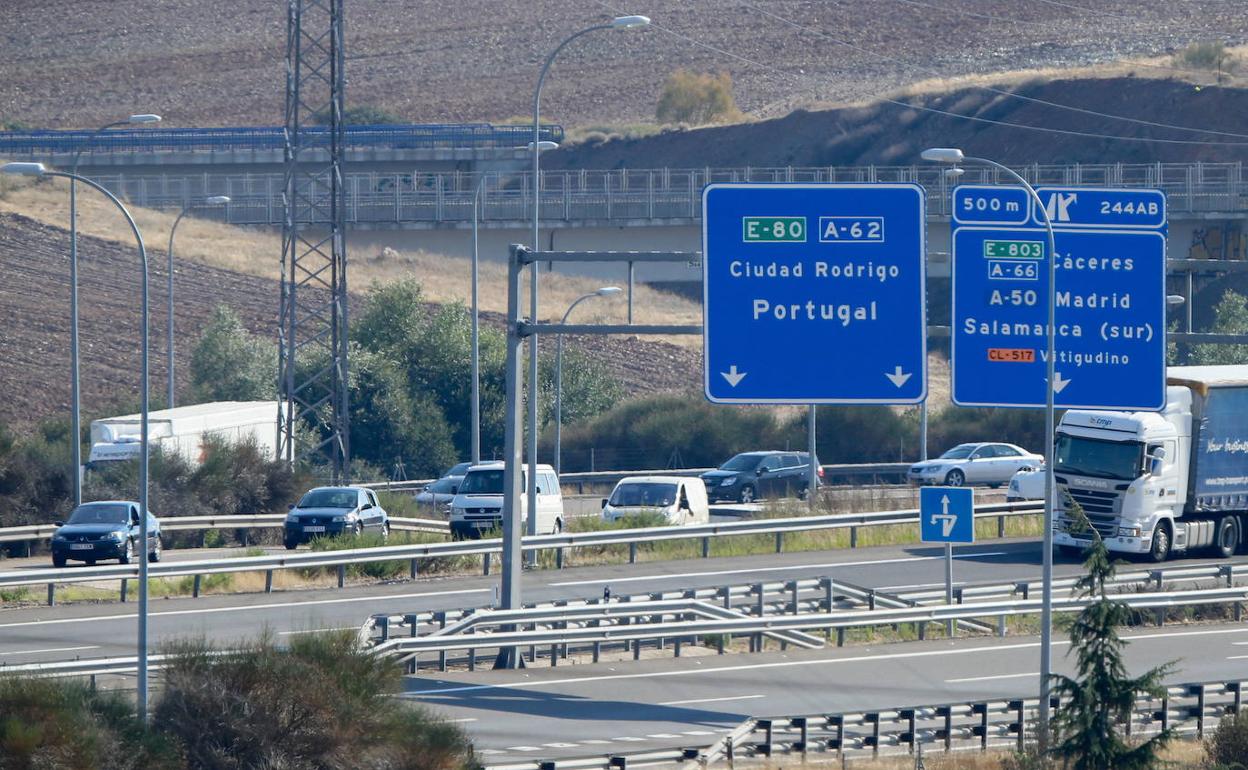 Zona del cruce de las autovías.