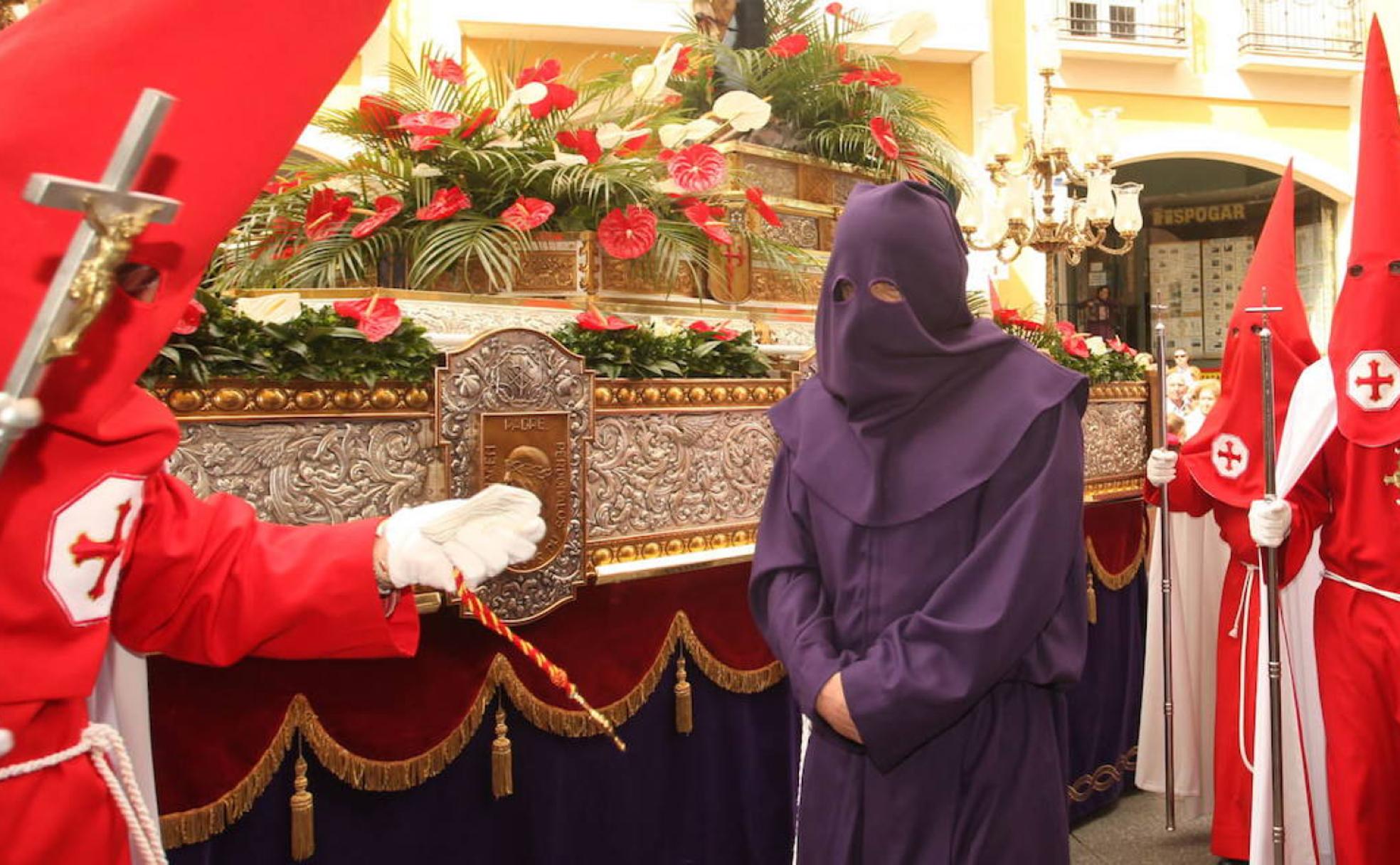 El palentino indultado en 2011, durante la Procesión del Indulto de ese año. 