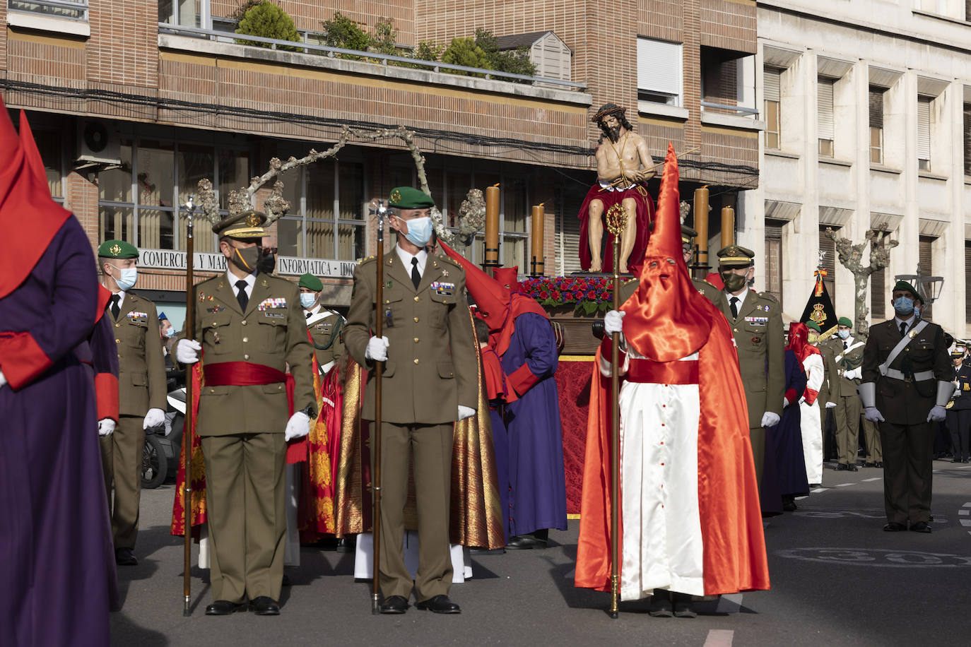 La talla ha recorrido las calles de Valladolid. 