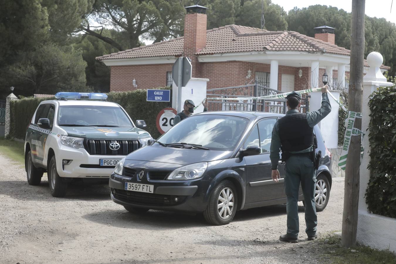 El registro en la vivienda se ha desarrollado durante toda la jornada del sábado. 