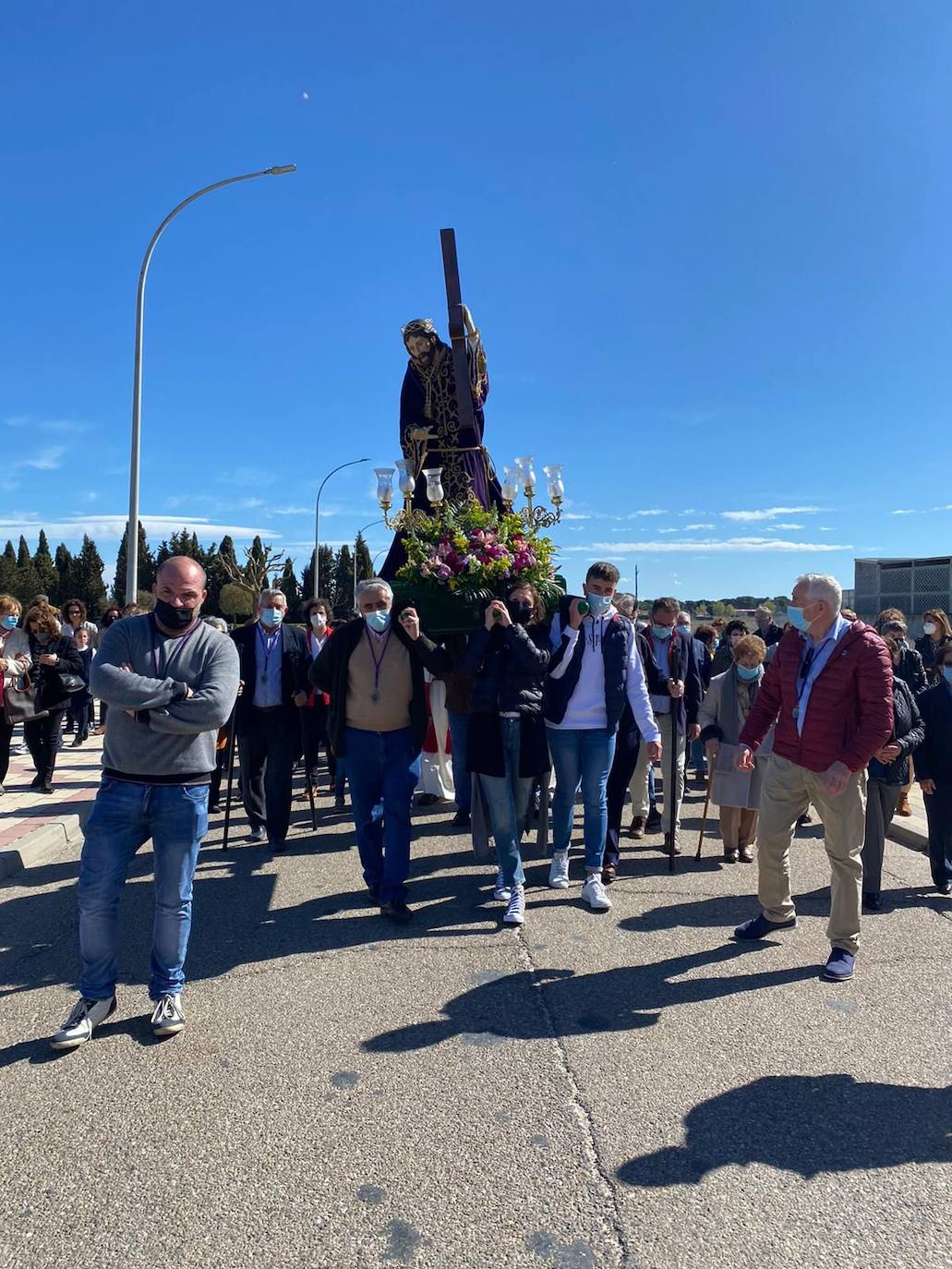 La proceción de La Borriquilla en Íscar. 