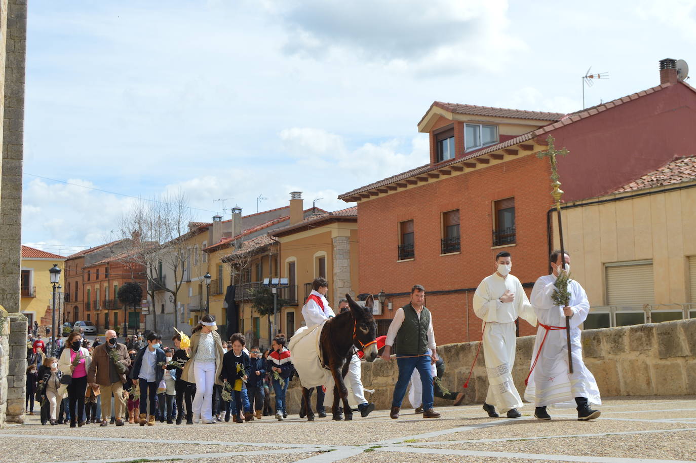 La proceción de La Borriquilla en Íscar. 