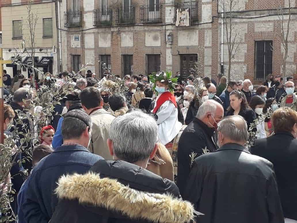 La proceción de La Borriquilla en Íscar. 