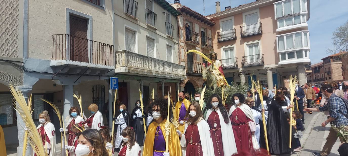 La proceción de La Borriquilla en Íscar. 