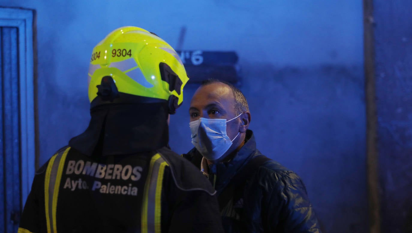 Incendio en la calle Peregrinos.