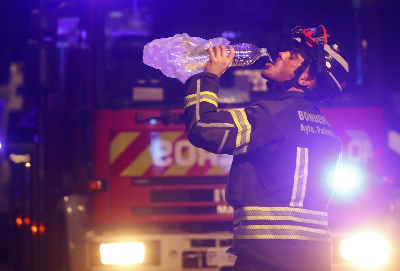 Incendio en la calle Peregrinos.