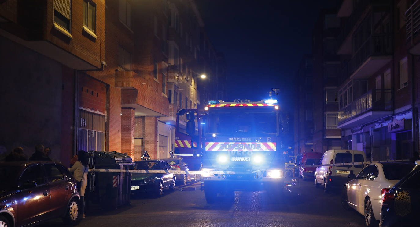 Incendio en la calle Peregrinos.