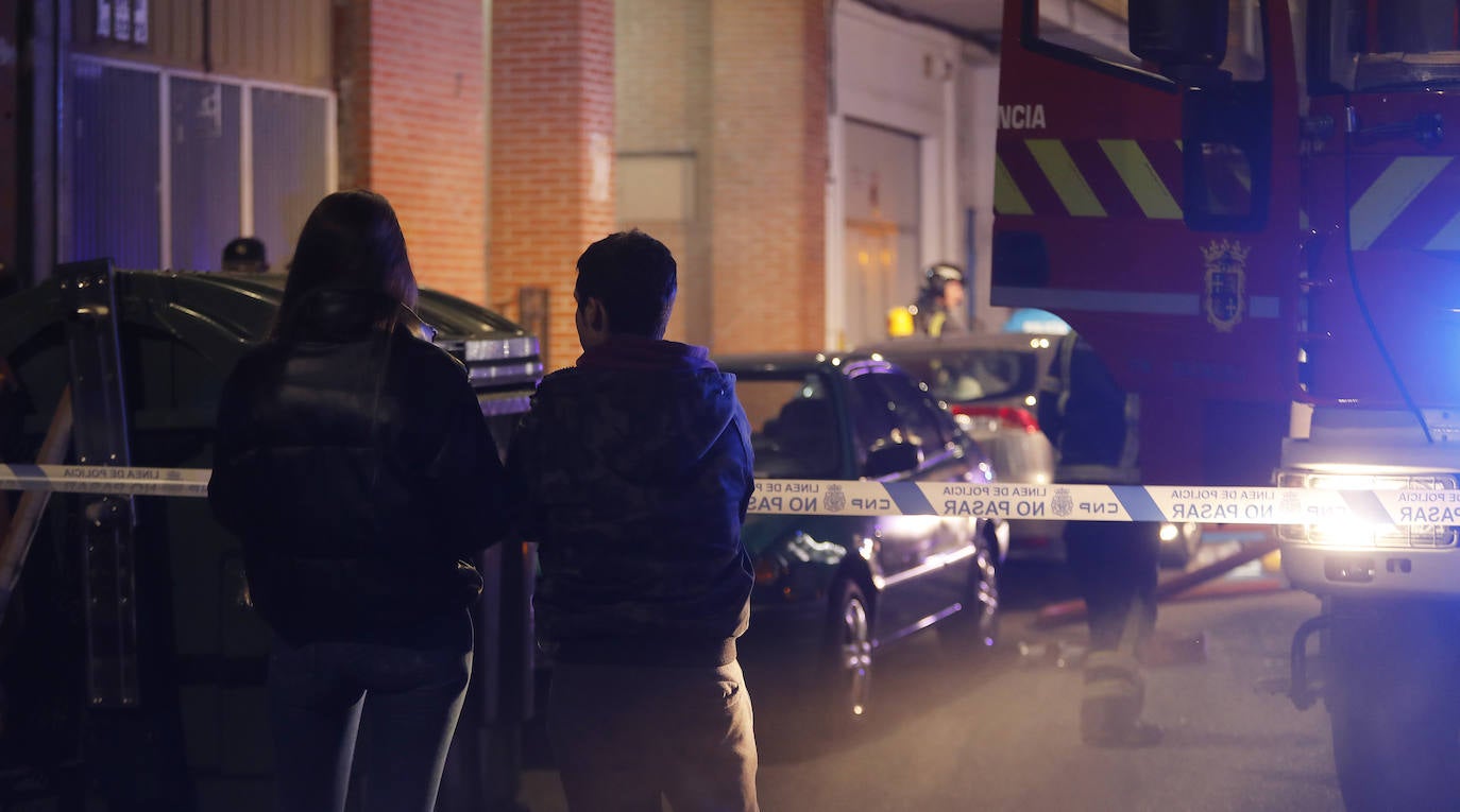 Incendio en la calle Peregrinos.