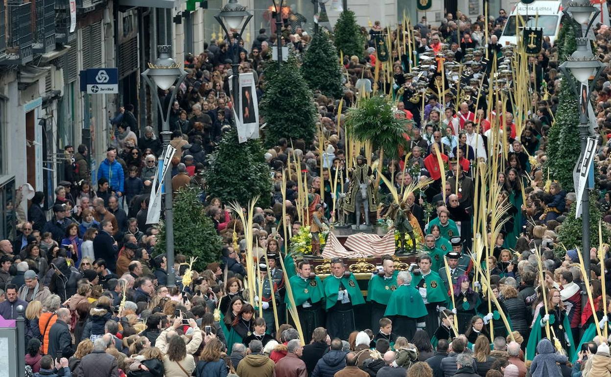 Procesión de la Borriquilla en Valladolid de 2018.