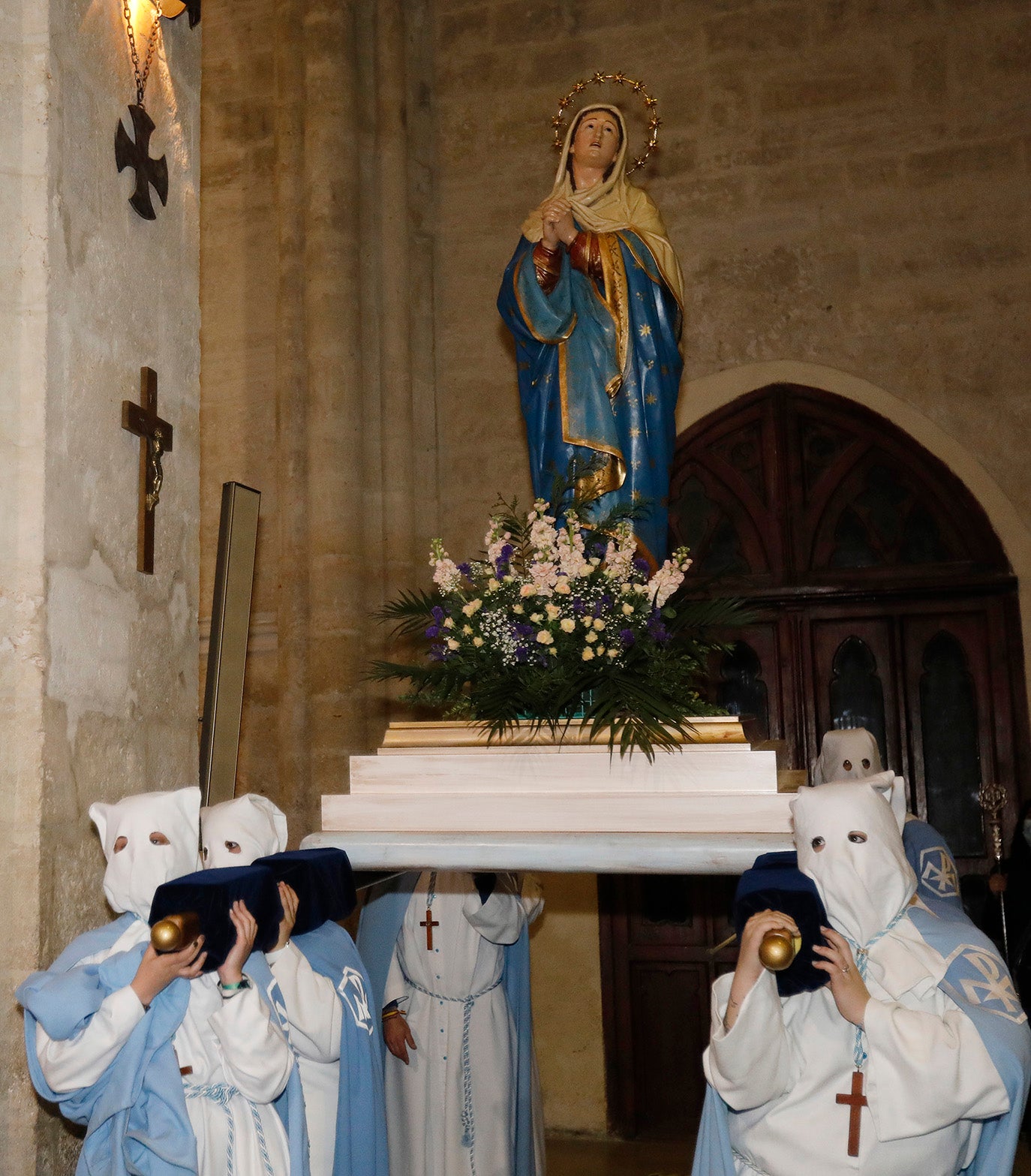 El Crucificado de Palencia se refugia en San Francisco