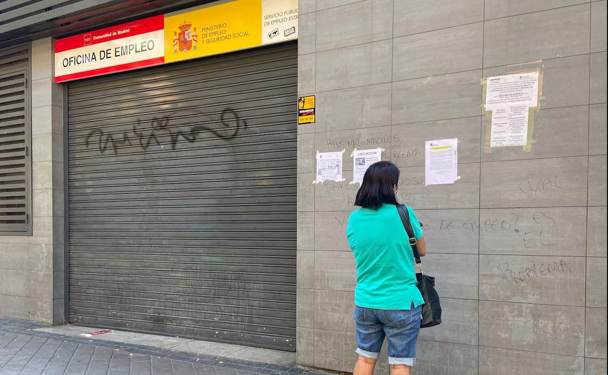 Una oficina del SEPE en Madrid.