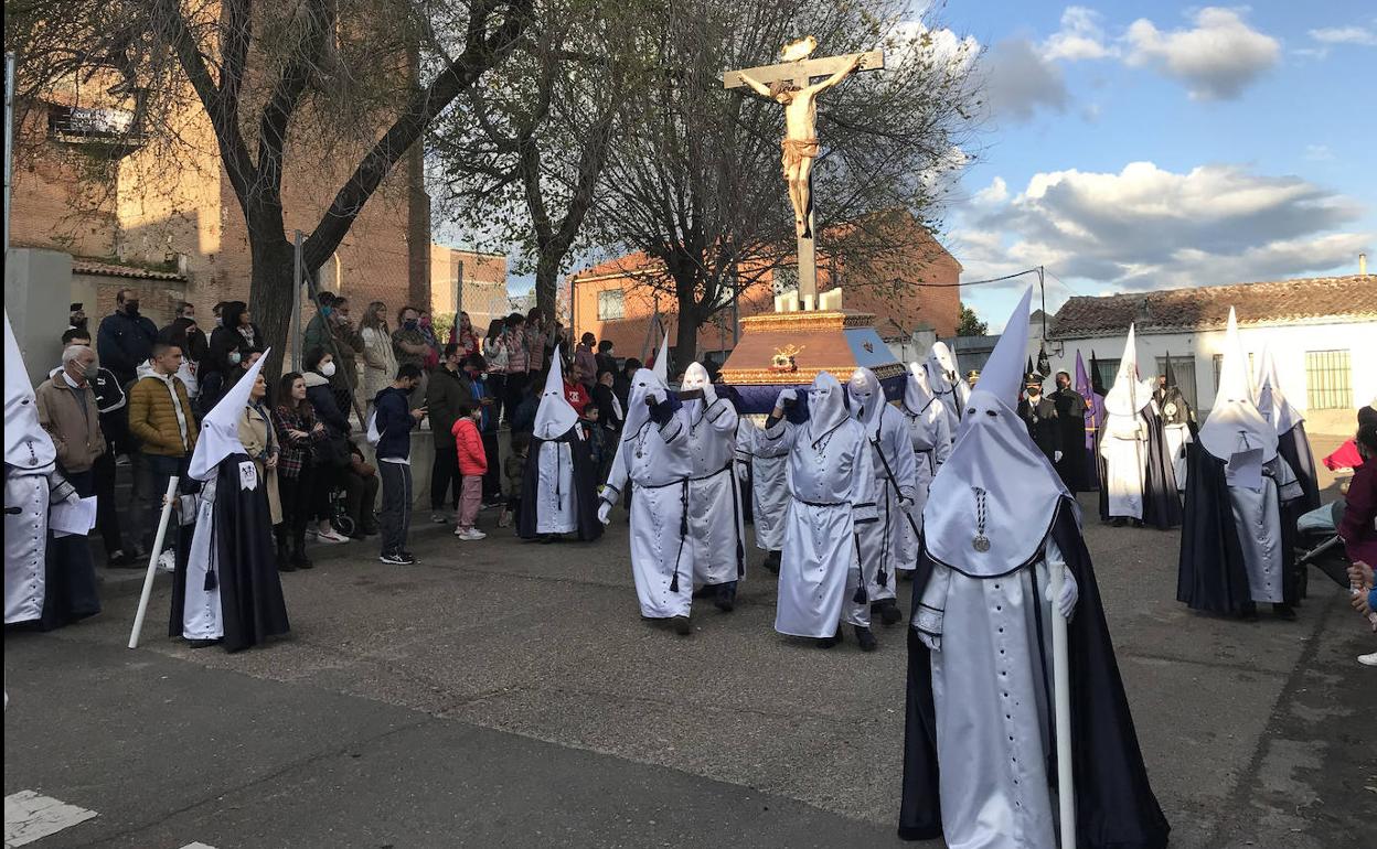 Procesión de El Calvario, este miércoles en Medina del Campo. 