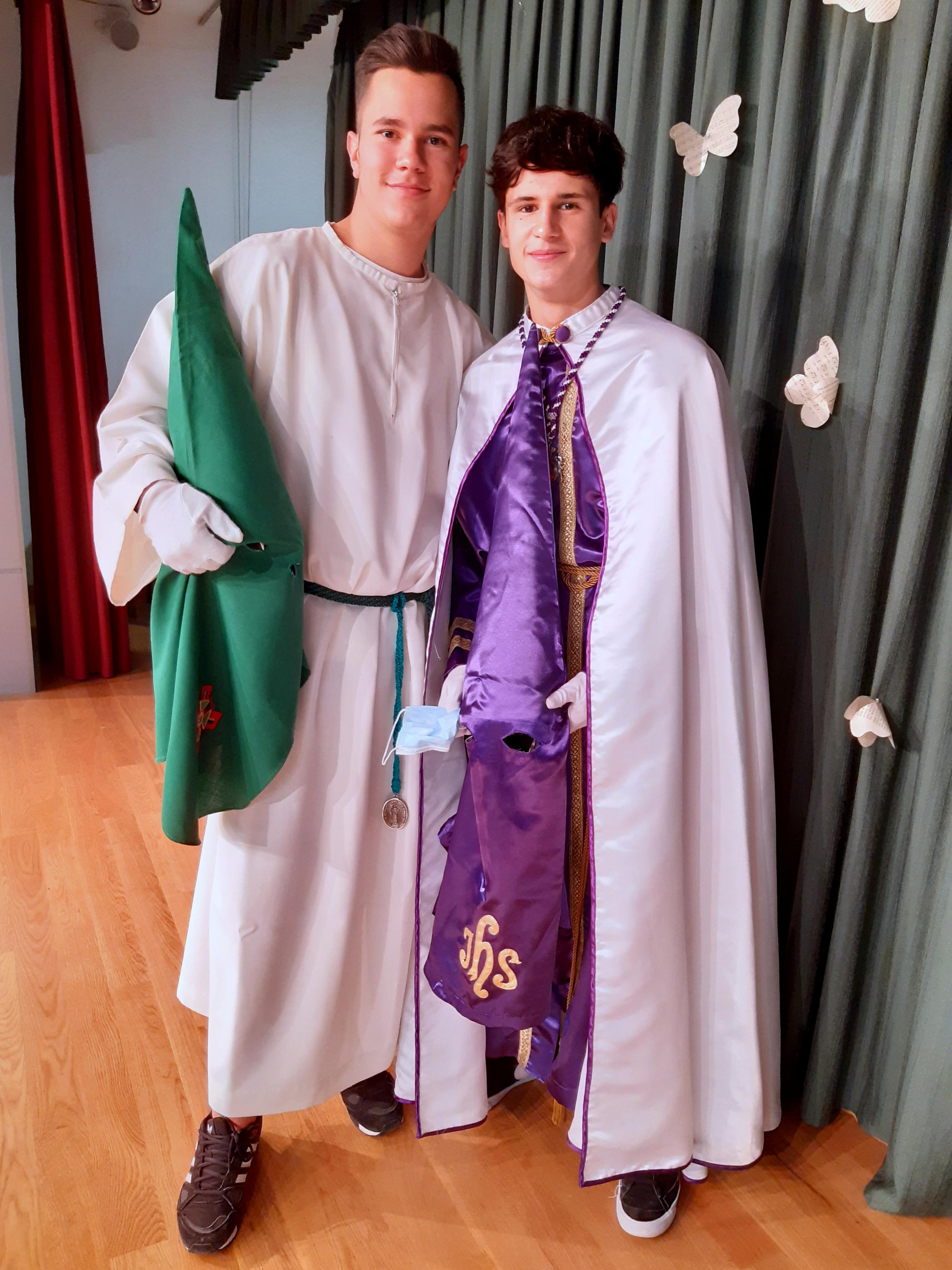 Los Nazarenos de Baltanás comparten su experiencia cofrade en el Colegio Jesús Nazareno de Getafe