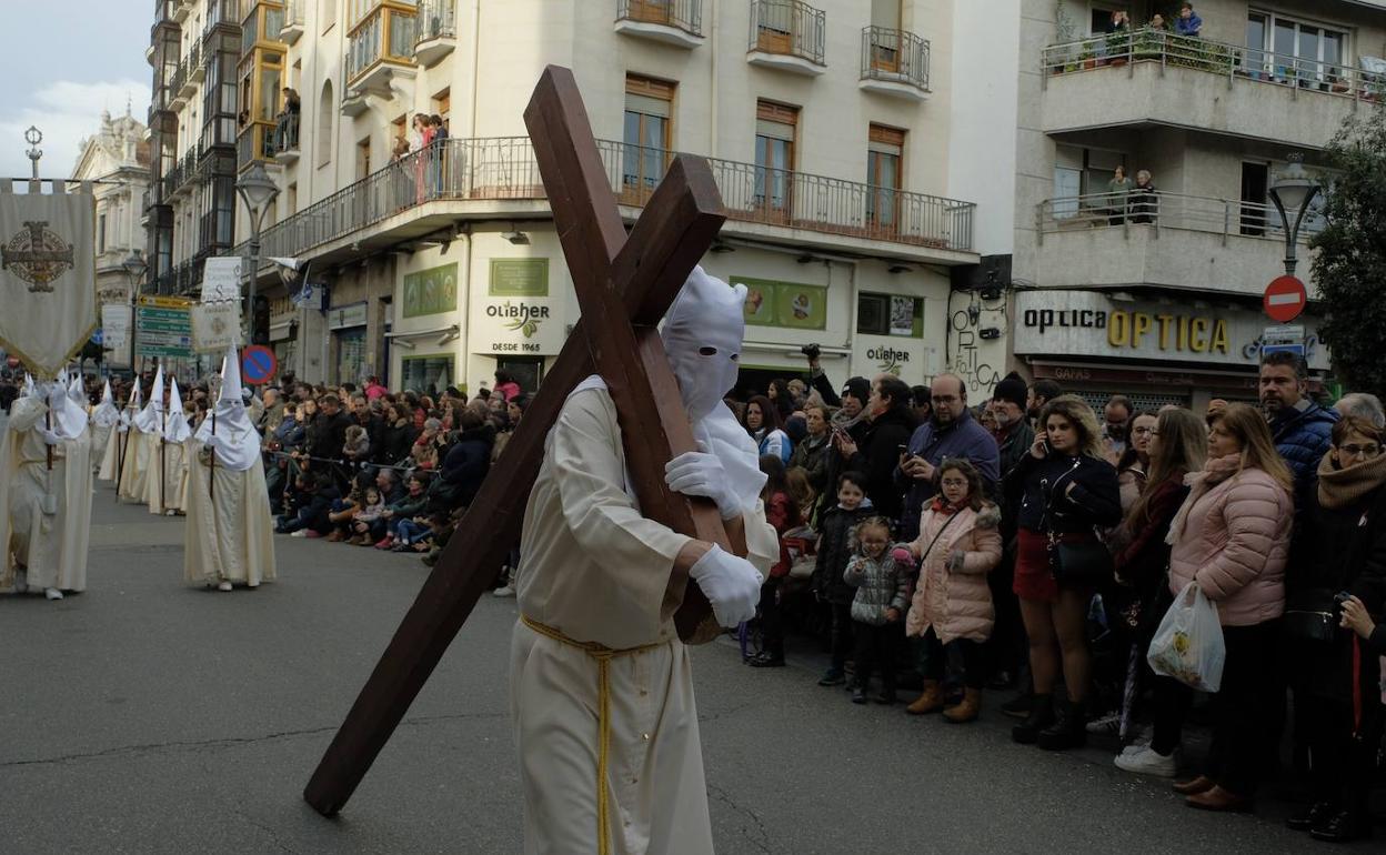 La procesión general de Viernes Santo de Valladolid, en una imagen de archivo.