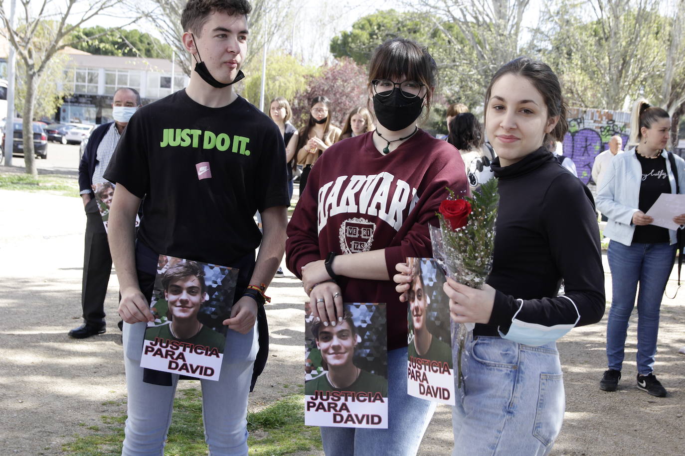 Fotos: Concentración en Laguna de Duero en el segundo aniversario de la muerte de David