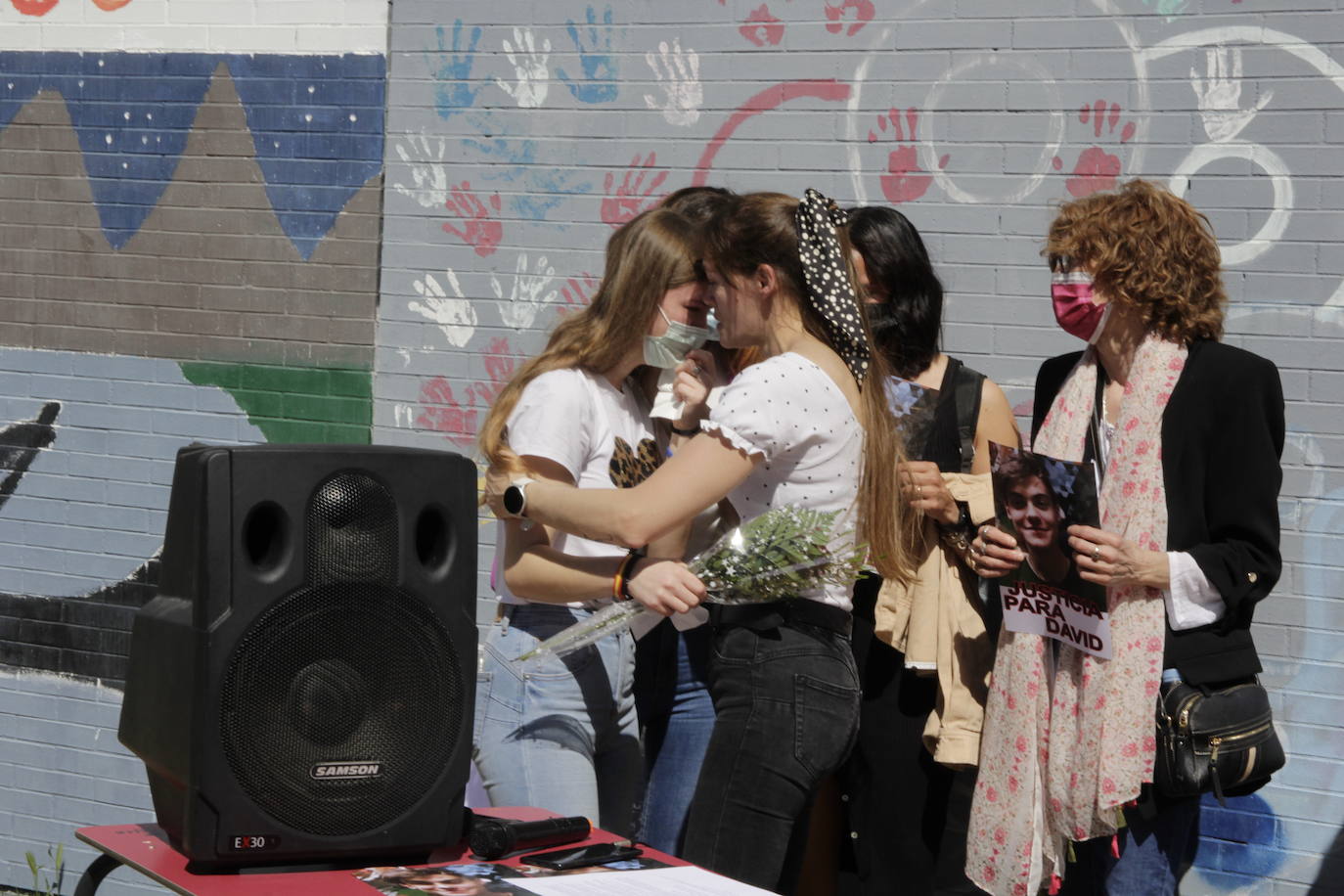 Fotos: Concentración en Laguna de Duero en el segundo aniversario de la muerte de David