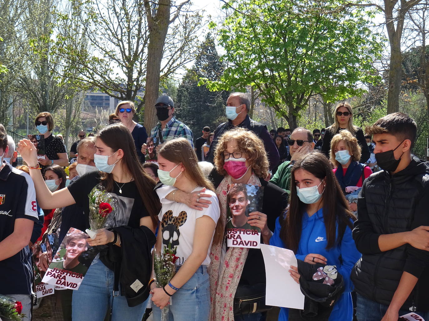 Fotos: Concentración en Laguna de Duero en el segundo aniversario de la muerte de David