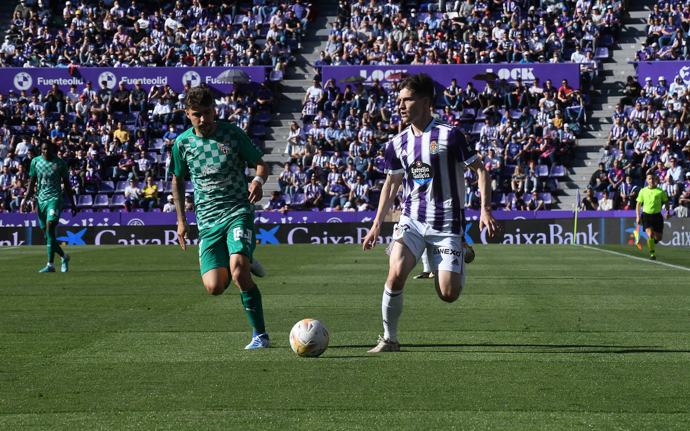 Partido entre el Valladolid y el Almería disputado en el José Zorrilla.