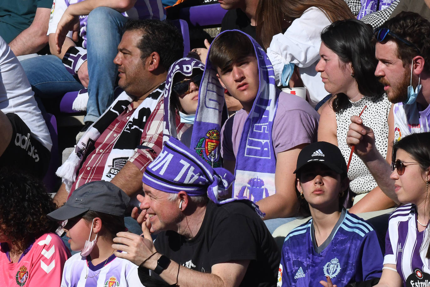 Partido entre el Valladolid y el Almería disputado en el José Zorrilla.