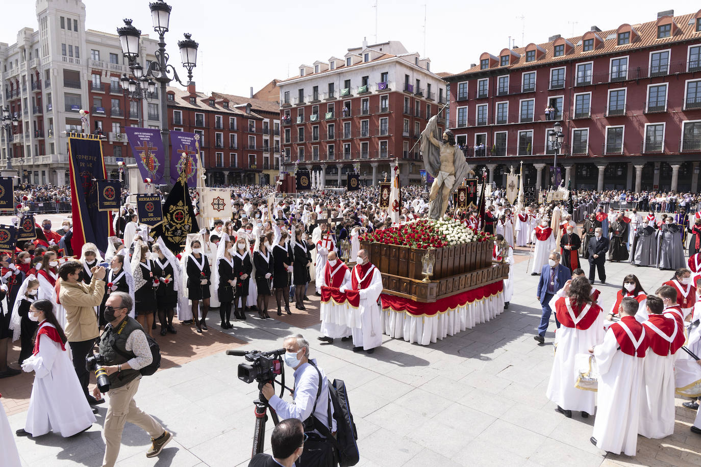 Fotos: Procesión del Encuentro en la Semana Santa de Valladolid (1/3)