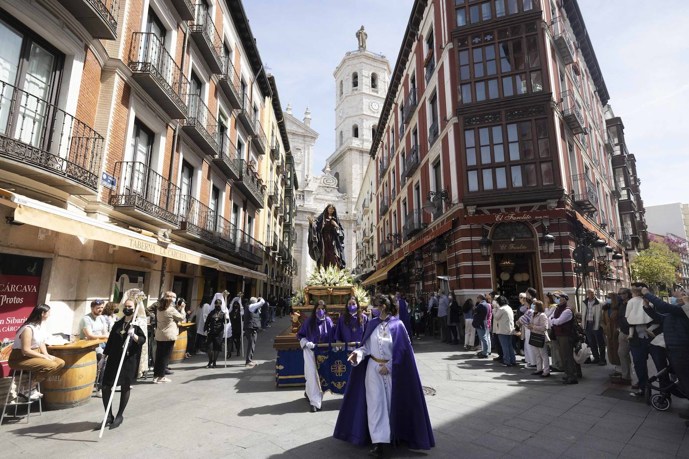 Fotos: Procesión del Encuentro en la Semana Santa de Valladolid (2/3)