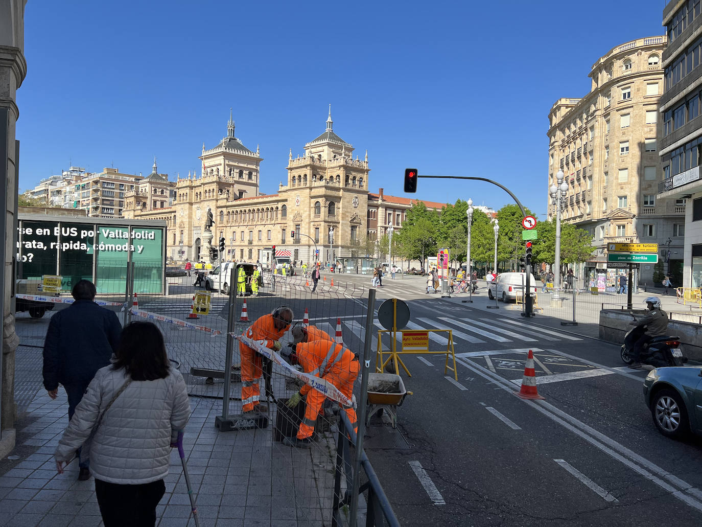 Fotos: Obras en la calle Miguel Íscar de Valladolid