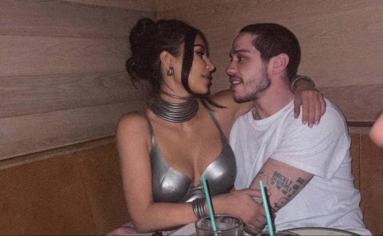Kim Kardashian y Pete Davidson. 
