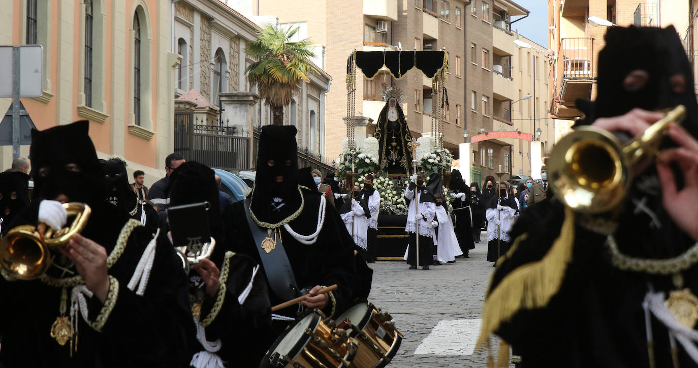 Procesión de esta Semana Santa en Segovia.
