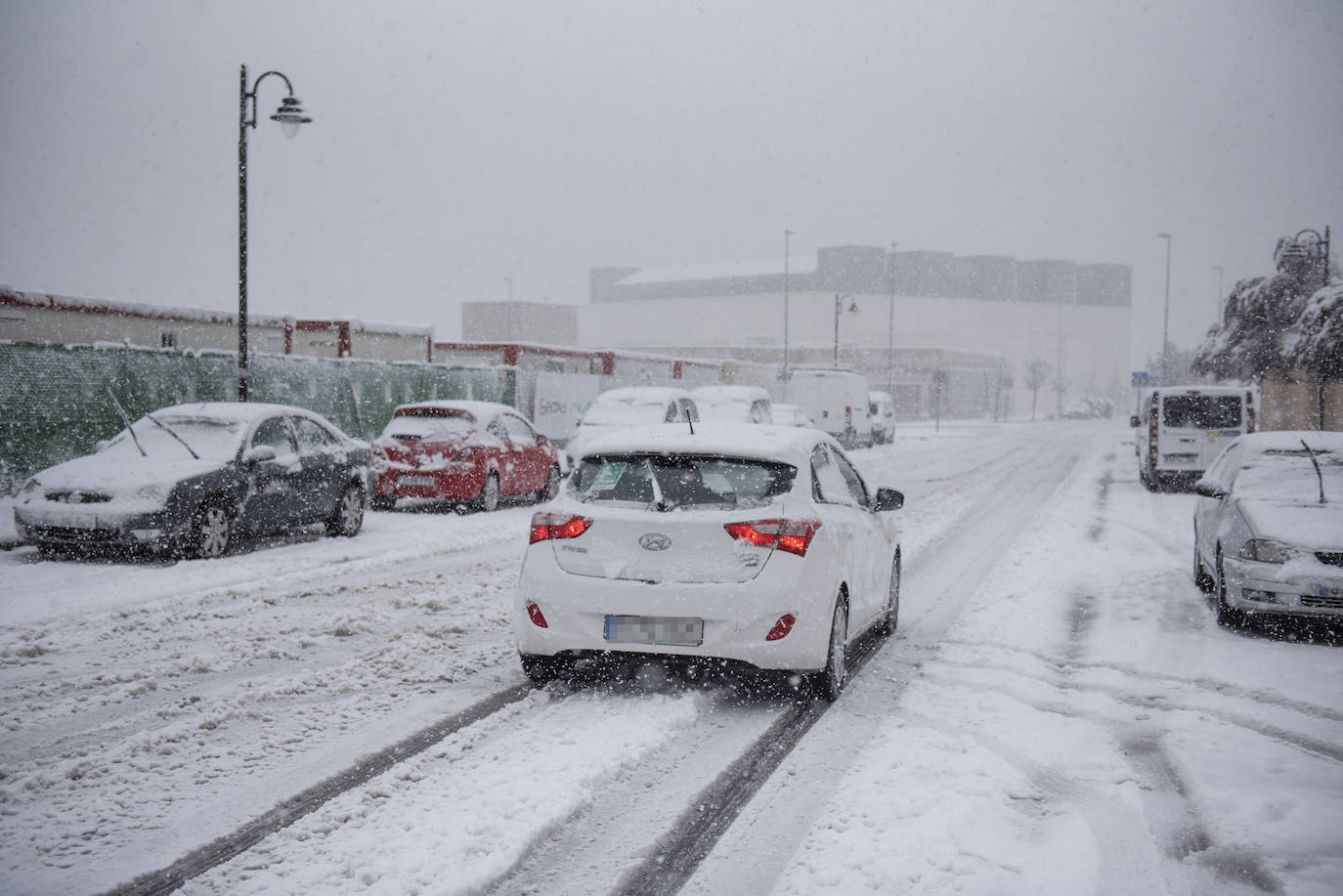 Nevada en Segovia este miércoles.