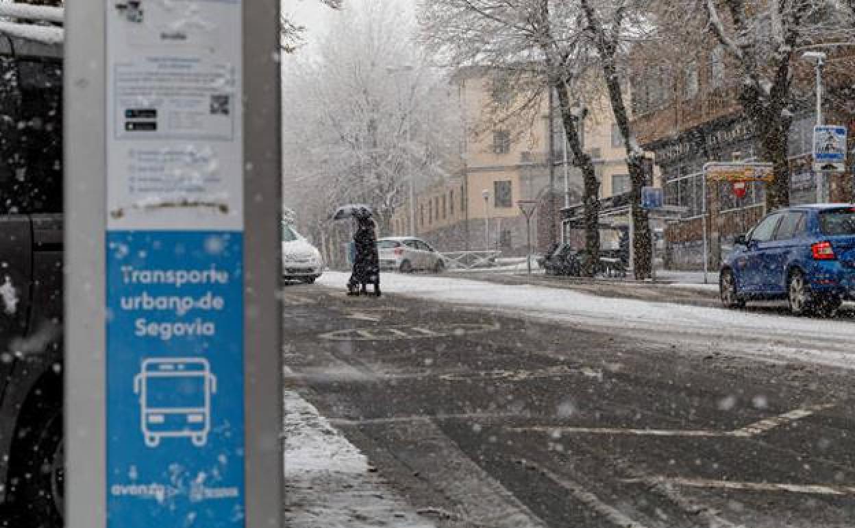 La avenida de la Constitución, esta mañana. 