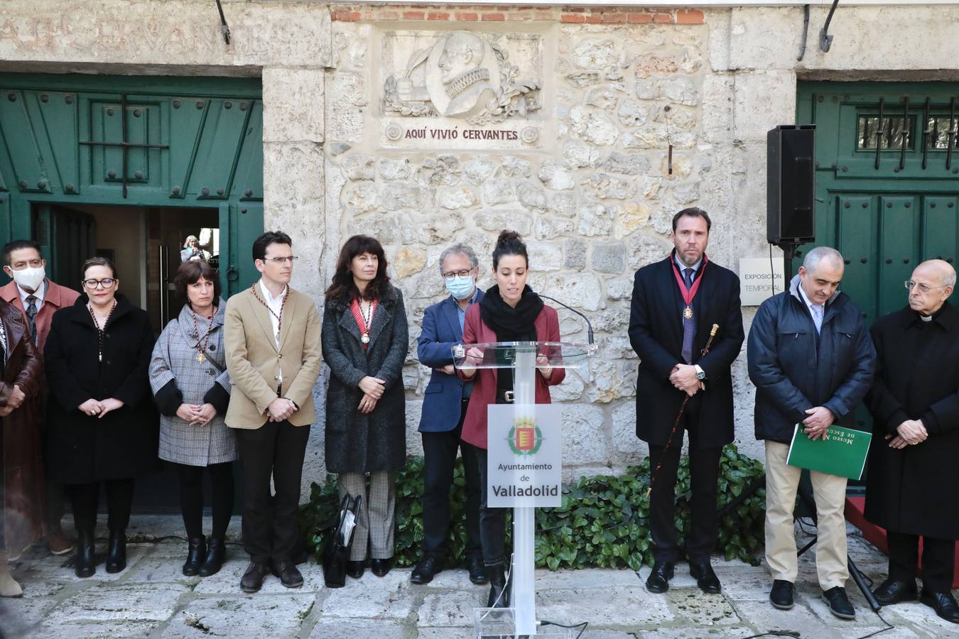 Fotos: Homenaje a Cervantes en su casa de Valladolid