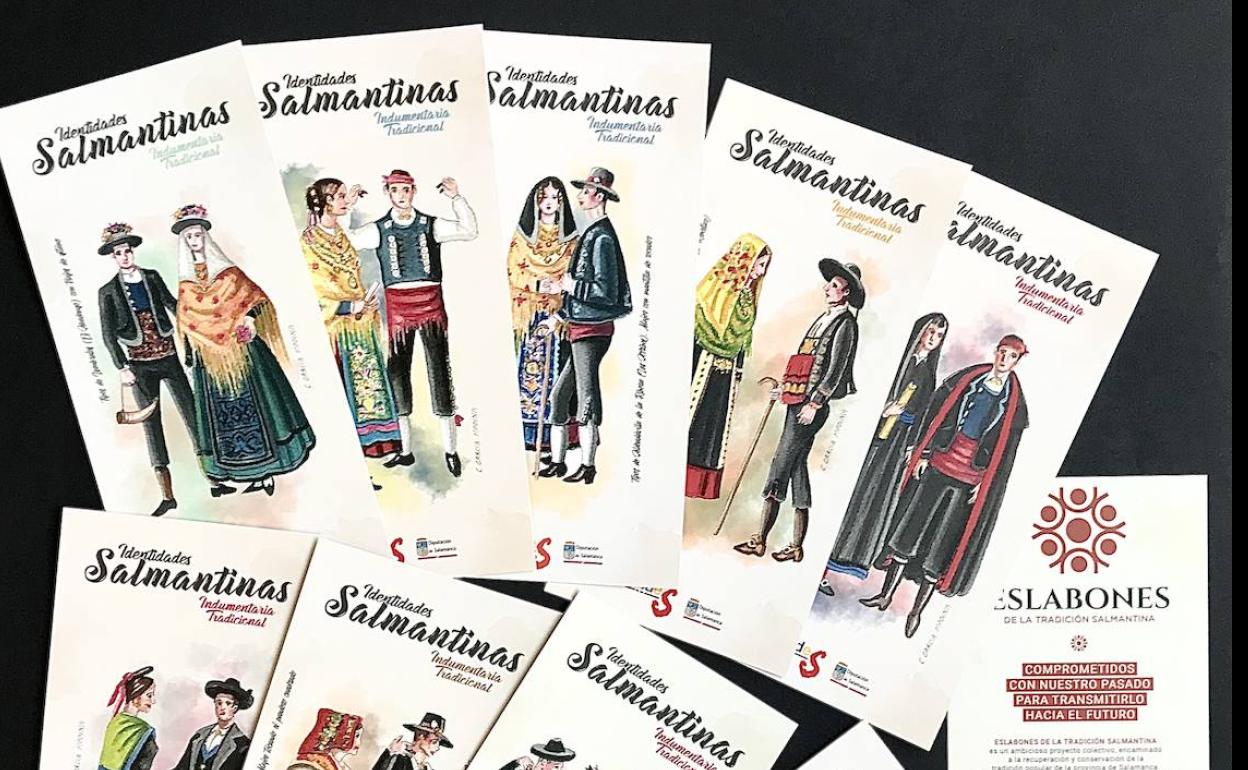 La Diputación distribuye 10.000 marcapáginas con trajes populares charros con motivo del Día del Libro