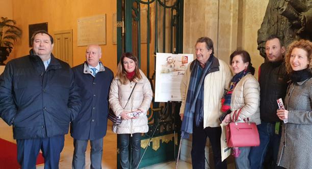 Autoridades y familiares de Aníbal Núñez. 