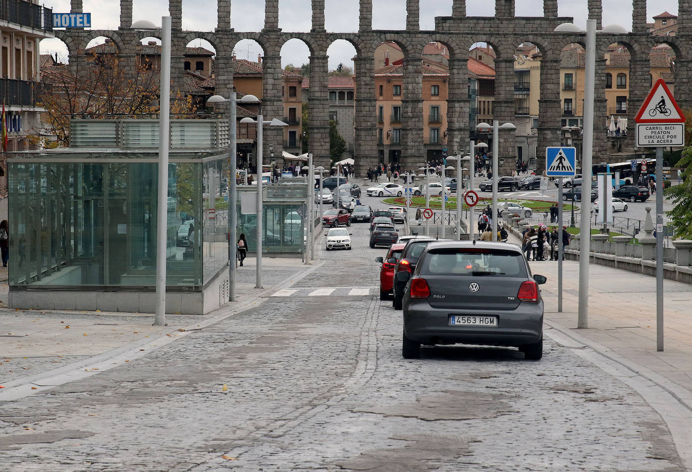 Tramo inferior de la avenida Padre Claret.