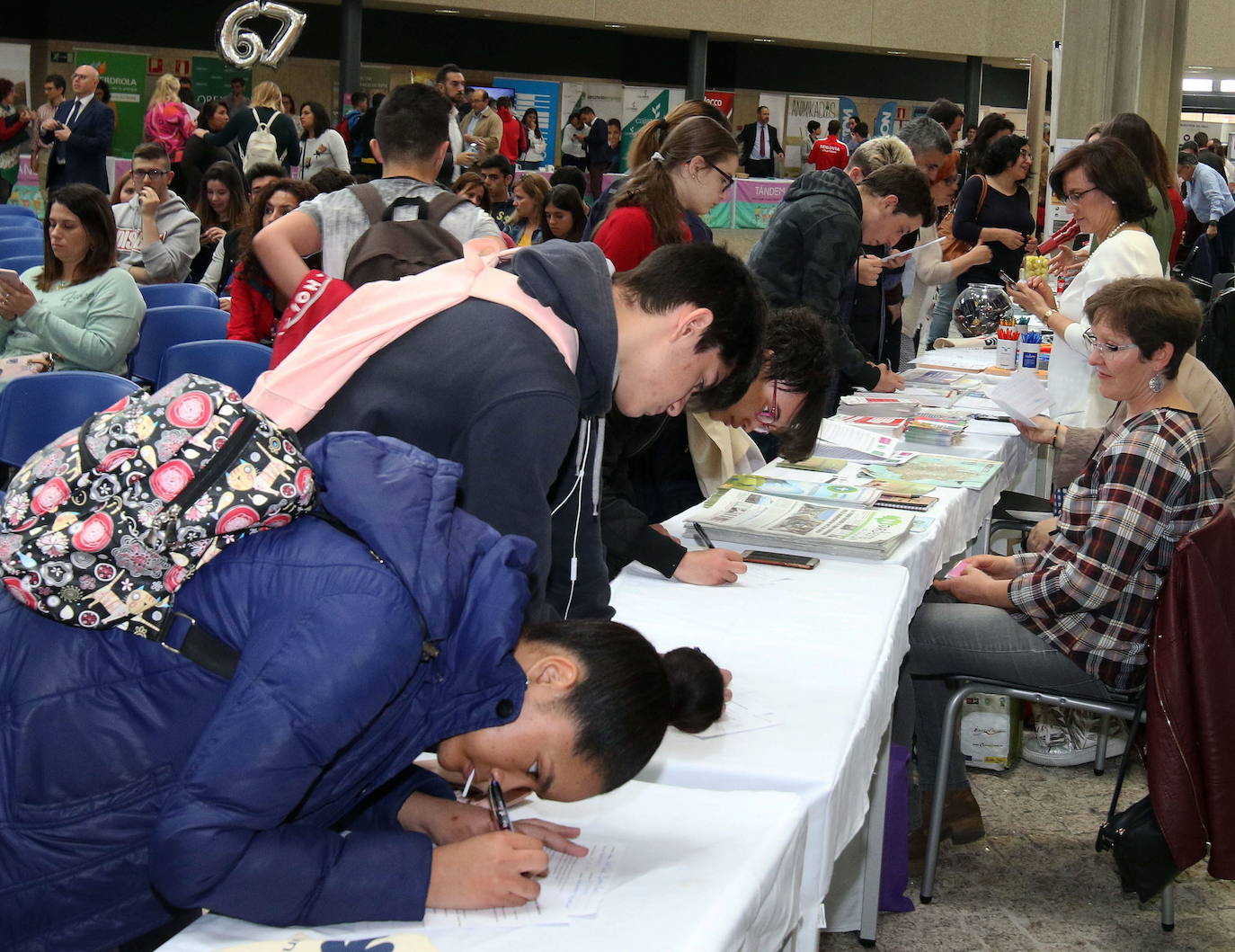 Feria Tándem celebrada antes de la pandemia en el campus de la UVA en Segovia.