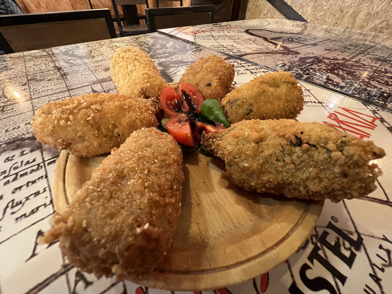 Surtido de croquetas caseras de La Santta María. 