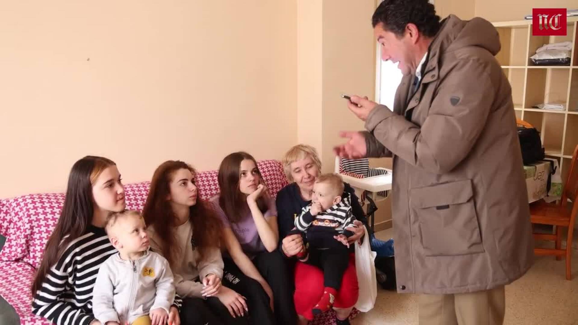 Varias familias ucranianas empiezan de nuevo en los pueblos de Valladolid