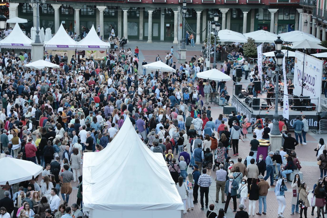 Tercera jornada de Valladolid. Plaza Mayor del Vino. 