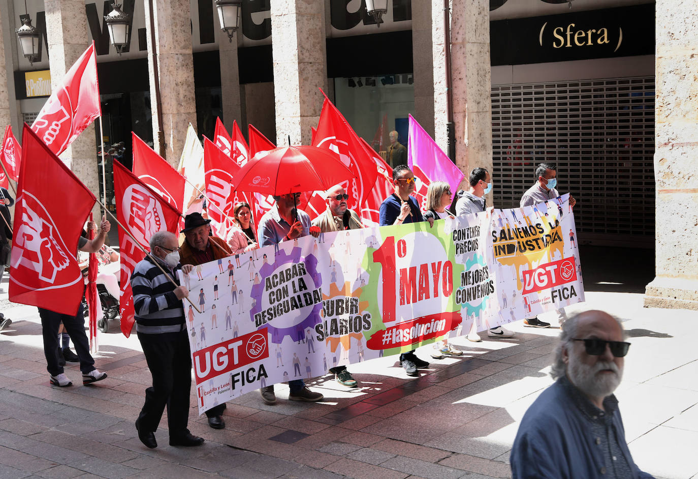 Fotos: Manifestación del Primero de Mayo en Palencia