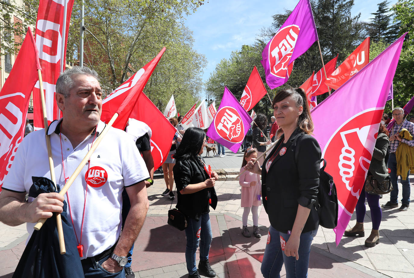 Fotos: Manifestación del Primero de Mayo en Palencia