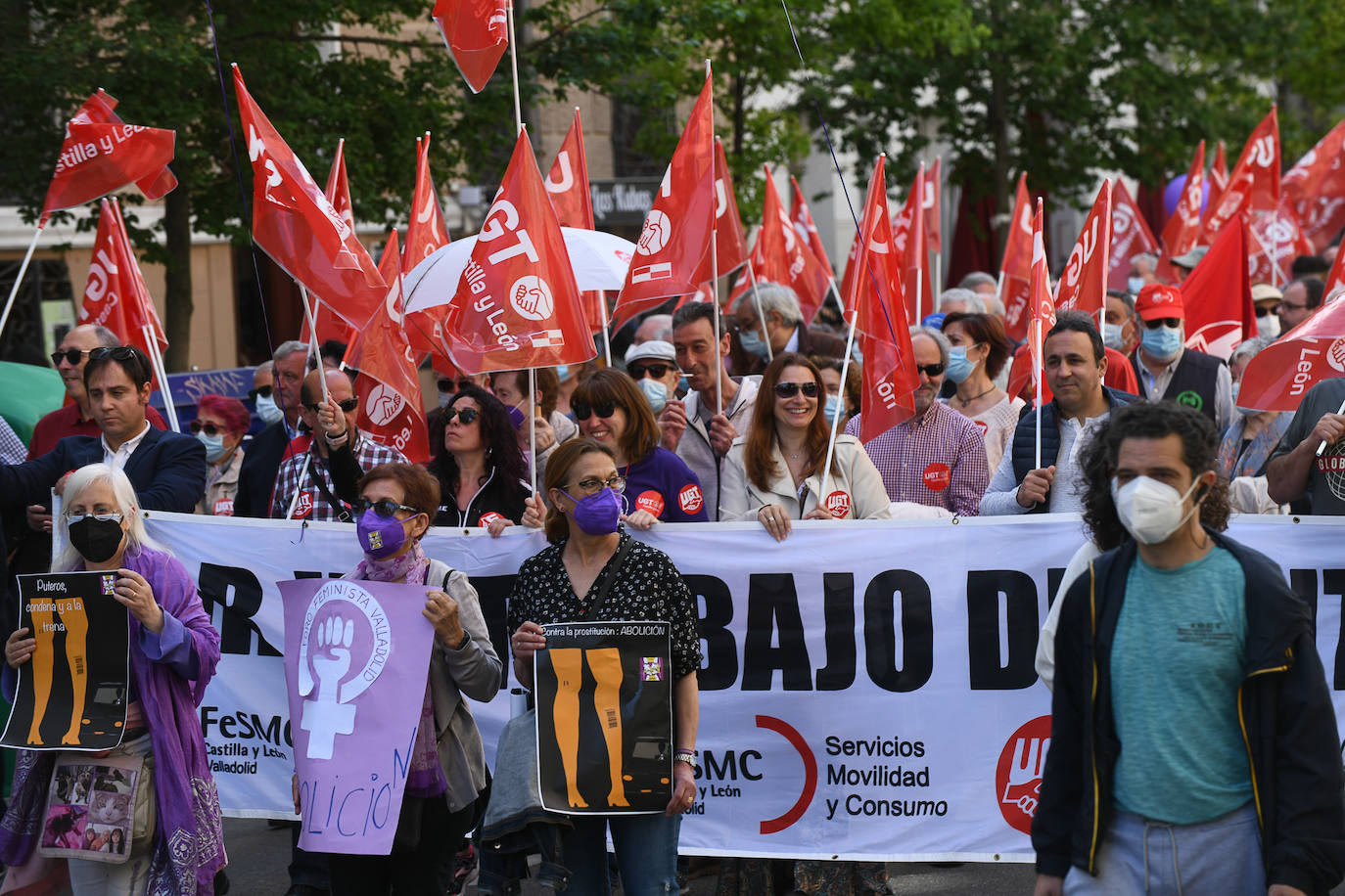 Fotos: Manifestación del 1º de Mayo por las calles de Valladolid (2/2)