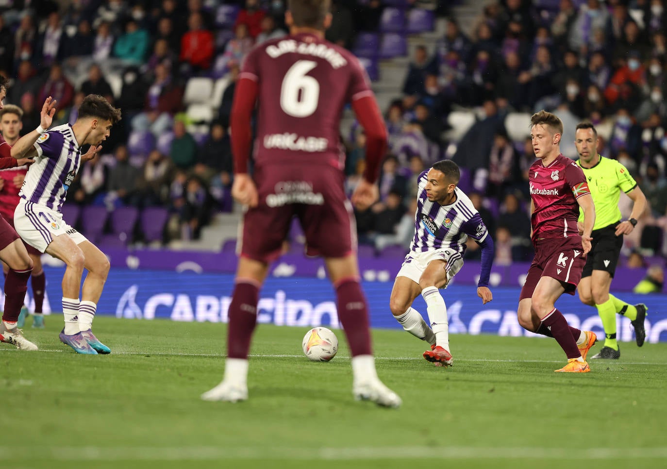 Las imágenes del encuentro entre el Real Valladolid y la Real Sociedad. 