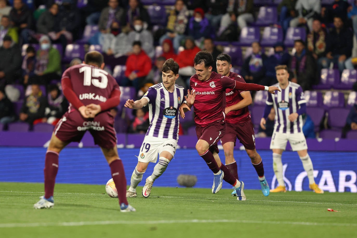 Las imágenes del encuentro entre el Real Valladolid y la Real Sociedad. 