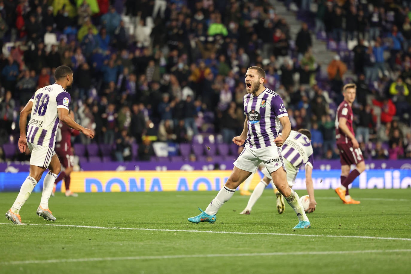 Las imágenes del encuentro entre el Real Valladolid y la Real Sociedad. 