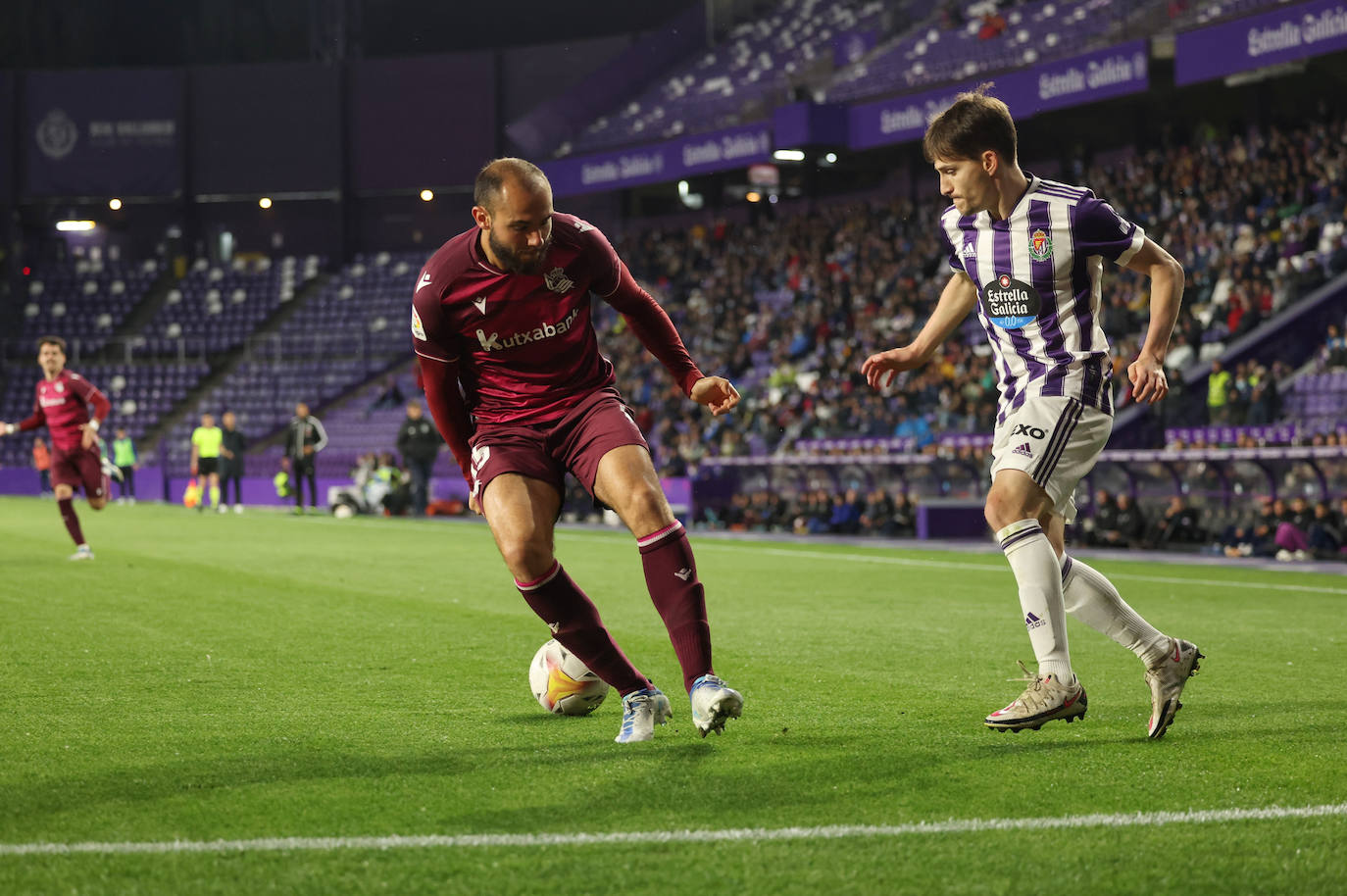 Las imágenes del encuentro entre el Real Valladolid y la Real Sociedad. 