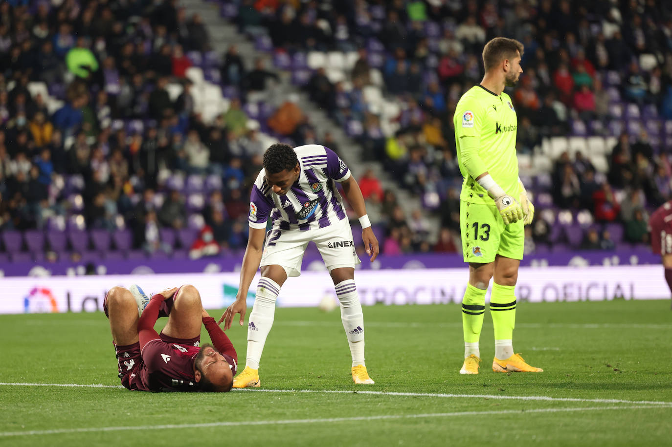 Las imágenes del encuentro entre el Real Valladolid y la Real Sociedad. 