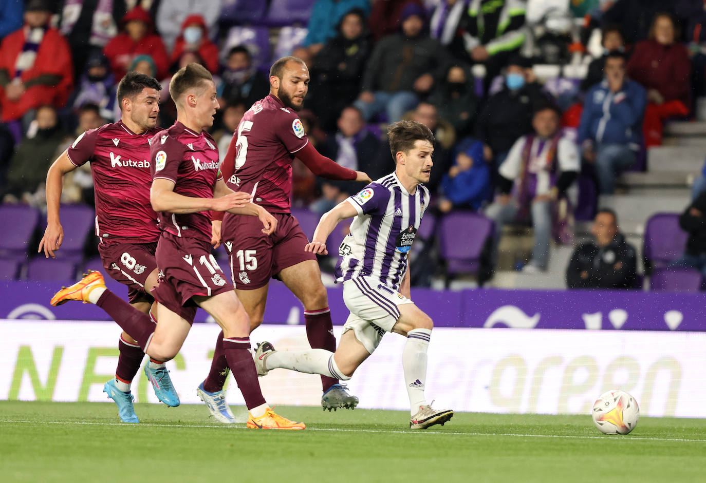 Las imágenes del encuentro entre el Real Valladolid y la Real Sociedad. 